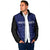 Custom Basketball New Zealand Padded Jacket Blue Maori Ta Moko Indigenous - Polynesian Pride