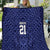 Custom Basketball New Zealand Quilt Blue Maori Ta Moko Indigenous - Polynesian Pride