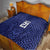 Custom Basketball New Zealand Quilt Blue Maori Ta Moko Indigenous - Polynesian Pride