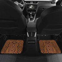 Custom Basketball New Zealand Car Mats Gold Maori Ta Moko Indigenous - Polynesian Pride