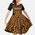 Custom Basketball New Zealand Family Matching Summer Maxi Dress and Hawaiian Shirt Gold Maori Ta Moko Indigenous - Polynesian Pride