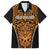 Custom Basketball New Zealand Family Matching Summer Maxi Dress and Hawaiian Shirt Gold Maori Ta Moko Indigenous - Polynesian Pride