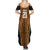 Custom Basketball New Zealand Family Matching Summer Maxi Dress and Hawaiian Shirt Gold Maori Ta Moko Indigenous - Polynesian Pride