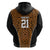 Custom Basketball New Zealand Hoodie Gold Maori Ta Moko Indigenous - Polynesian Pride