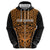 Custom Basketball New Zealand Hoodie Gold Maori Ta Moko Indigenous - Polynesian Pride