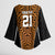 Custom Basketball New Zealand Kimono Sleeve Blouse Gold Maori Ta Moko Indigenous - Polynesian Pride