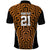 Custom Basketball New Zealand Polo Shirt Gold Maori Ta Moko Indigenous - Polynesian Pride