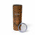 Custom Basketball New Zealand Skinny Tumbler Gold Maori Ta Moko Indigenous - Polynesian Pride