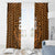 Custom Basketball New Zealand Window Curtain Gold Maori Ta Moko Indigenous - Polynesian Pride