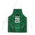 Custom Basketball New Zealand Apron Green Maori Ta Moko Indigenous - Polynesian Pride
