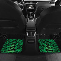 Custom Basketball New Zealand Car Mats Green Maori Ta Moko Indigenous - Polynesian Pride