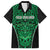 Custom Basketball New Zealand Family Matching Summer Maxi Dress and Hawaiian Shirt Green Maori Ta Moko Indigenous - Polynesian Pride