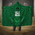 Custom Basketball New Zealand Hooded Blanket Green Maori Ta Moko Indigenous - Polynesian Pride
