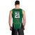 Custom Basketball New Zealand Men Tank Top Green Maori Ta Moko Indigenous - Polynesian Pride