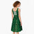 Custom Basketball New Zealand Midi Dress Green Maori Ta Moko Indigenous - Polynesian Pride