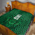 Custom Basketball New Zealand Quilt Green Maori Ta Moko Indigenous - Polynesian Pride