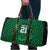Custom Basketball New Zealand Travel Bag Green Maori Ta Moko Indigenous - Polynesian Pride
