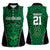 Custom Basketball New Zealand Women Sleeveless Polo Shirt Green Maori Ta Moko Indigenous - Polynesian Pride