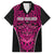 Custom Basketball New Zealand Family Matching Summer Maxi Dress and Hawaiian Shirt Pink Maori Ta Moko Indigenous - Polynesian Pride