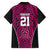 Custom Basketball New Zealand Family Matching Summer Maxi Dress and Hawaiian Shirt Pink Maori Ta Moko Indigenous - Polynesian Pride