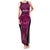 Custom Basketball New Zealand Family Matching Tank Maxi Dress and Hawaiian Shirt Pink Maori Ta Moko Indigenous - Polynesian Pride