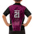 Custom Basketball New Zealand Hawaiian Shirt Pink Maori Ta Moko Indigenous - Polynesian Pride