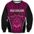 Custom Basketball New Zealand Sweatshirt Pink Maori Ta Moko Indigenous - Polynesian Pride