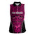 Custom Basketball New Zealand Women Sleeveless Polo Shirt Pink Maori Ta Moko Indigenous - Polynesian Pride