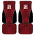 Custom Basketball New Zealand Car Mats Red Maori Ta Moko Indigenous - Polynesian Pride