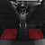 Custom Basketball New Zealand Car Mats Red Maori Ta Moko Indigenous - Polynesian Pride