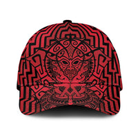 Basketball New Zealand Classic Cap Red Maori Ta Moko Indigenous - Polynesian Pride