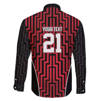 Custom Basketball New Zealand Family Matching Long Sleeve Bodycon Dress and Hawaiian Shirt Red Maori Ta Moko Indigenous - Polynesian Pride