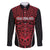 Custom Basketball New Zealand Family Matching Off The Shoulder Long Sleeve Dress and Hawaiian Shirt Red Maori Ta Moko Indigenous - Polynesian Pride