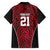 Custom Basketball New Zealand Family Matching Off Shoulder Short Dress and Hawaiian Shirt Red Maori Ta Moko Indigenous - Polynesian Pride