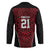 Custom Basketball New Zealand Hockey Jersey Red Maori Ta Moko Indigenous - Polynesian Pride