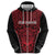 Custom Basketball New Zealand Hoodie Red Maori Ta Moko Indigenous - Polynesian Pride
