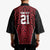 Custom Basketball New Zealand Kimono Red Maori Ta Moko Indigenous - Polynesian Pride