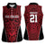 Custom Basketball New Zealand Women Sleeveless Polo Shirt Red Maori Ta Moko Indigenous - Polynesian Pride