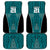 Custom Basketball New Zealand Car Mats Teal Maori Ta Moko Indigenous - Polynesian Pride