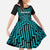 Custom Basketball New Zealand Family Matching Mermaid Dress and Hawaiian Shirt Teal Maori Ta Moko Indigenous - Polynesian Pride