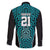 Custom Basketball New Zealand Family Matching Off Shoulder Short Dress and Hawaiian Shirt Teal Maori Ta Moko Indigenous - Polynesian Pride