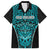 Custom Basketball New Zealand Hawaiian Shirt Teal Maori Ta Moko Indigenous - Polynesian Pride