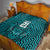 Custom Basketball New Zealand Quilt Teal Maori Ta Moko Indigenous - Polynesian Pride