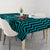 Custom Basketball New Zealand Tablecloth Teal Maori Ta Moko Indigenous - Polynesian Pride