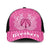 New Zealand Baseball Net Cap Fire Basketball Maori Tribal Pink - Polynesian Pride