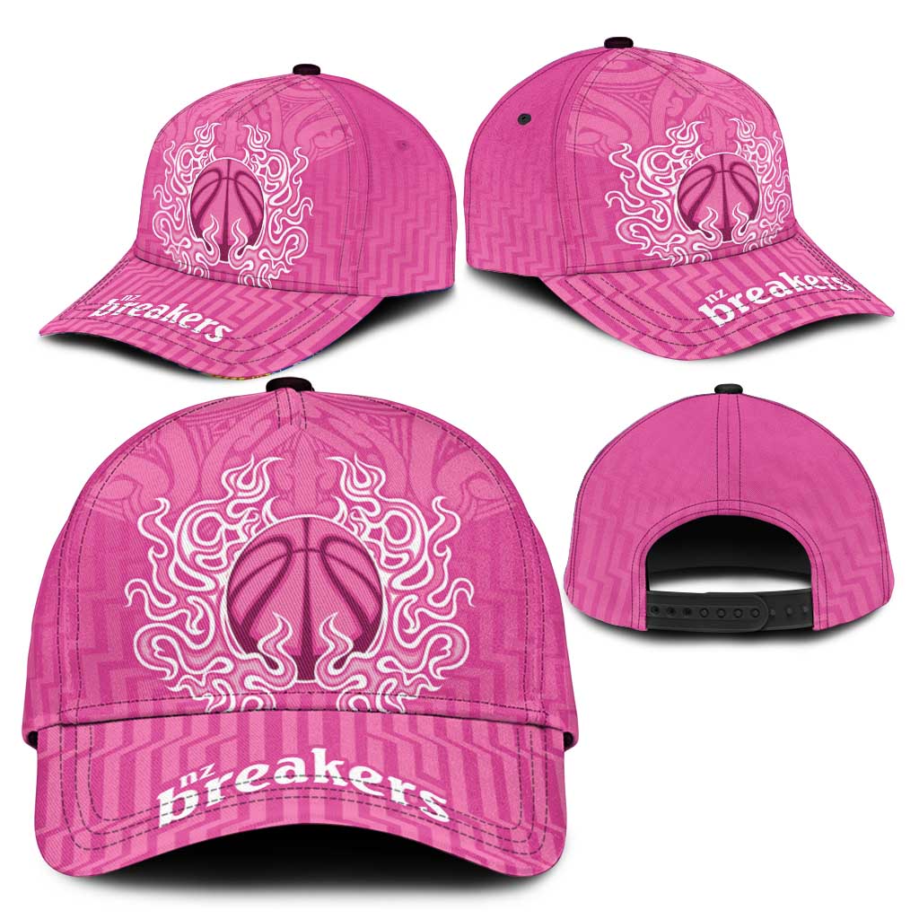 New Zealand Classic Cap Fire Basketball Maori Tribal Pink - Polynesian Pride