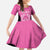 New Zealand Custom Family Matching Mermaid Dress and Hawaiian Shirt Fire Basketball Maori Tribal Pink - Polynesian Pride
