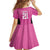 New Zealand Custom Family Matching Off Shoulder Short Dress and Hawaiian Shirt Fire Basketball Maori Tribal Pink - Polynesian Pride