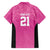 New Zealand Custom Hawaiian Shirt Fire Basketball Maori Tribal Pink - Polynesian Pride