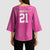 New Zealand Custom Kimono Sleeve Blouse Fire Basketball Maori Tribal Pink - Polynesian Pride